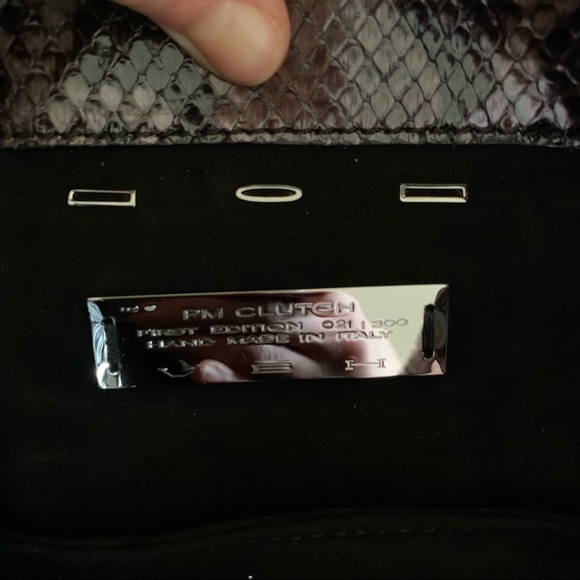 VBH genuine python PM clutch - Picture 12 of 12